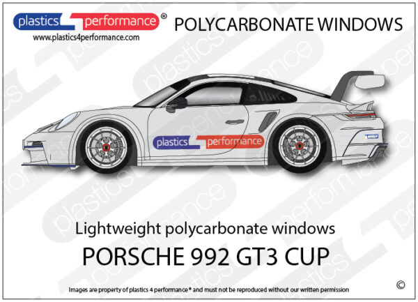 Polykarbonaattilasisarja 992 GT3 Cup