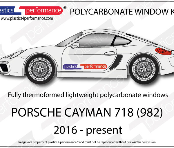 Polykarbonaattilasisarja Cayman 718